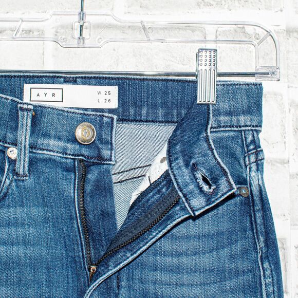 AYR THE RISER Super Skinny Soft Jeans Blue neon jupiter Size 25 - Picture 3 of 12